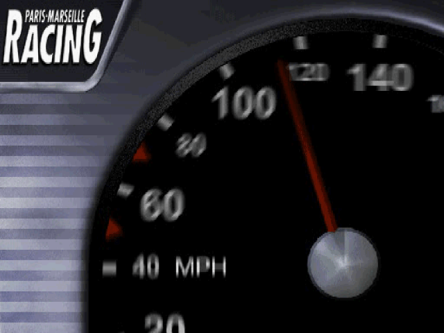 Paris-Marseille Racing title screen for Playstation